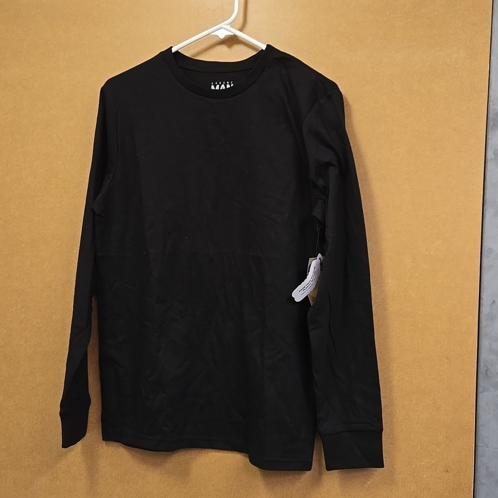 Ardene Man Size XS Black Crew Neck Longsleeve Top